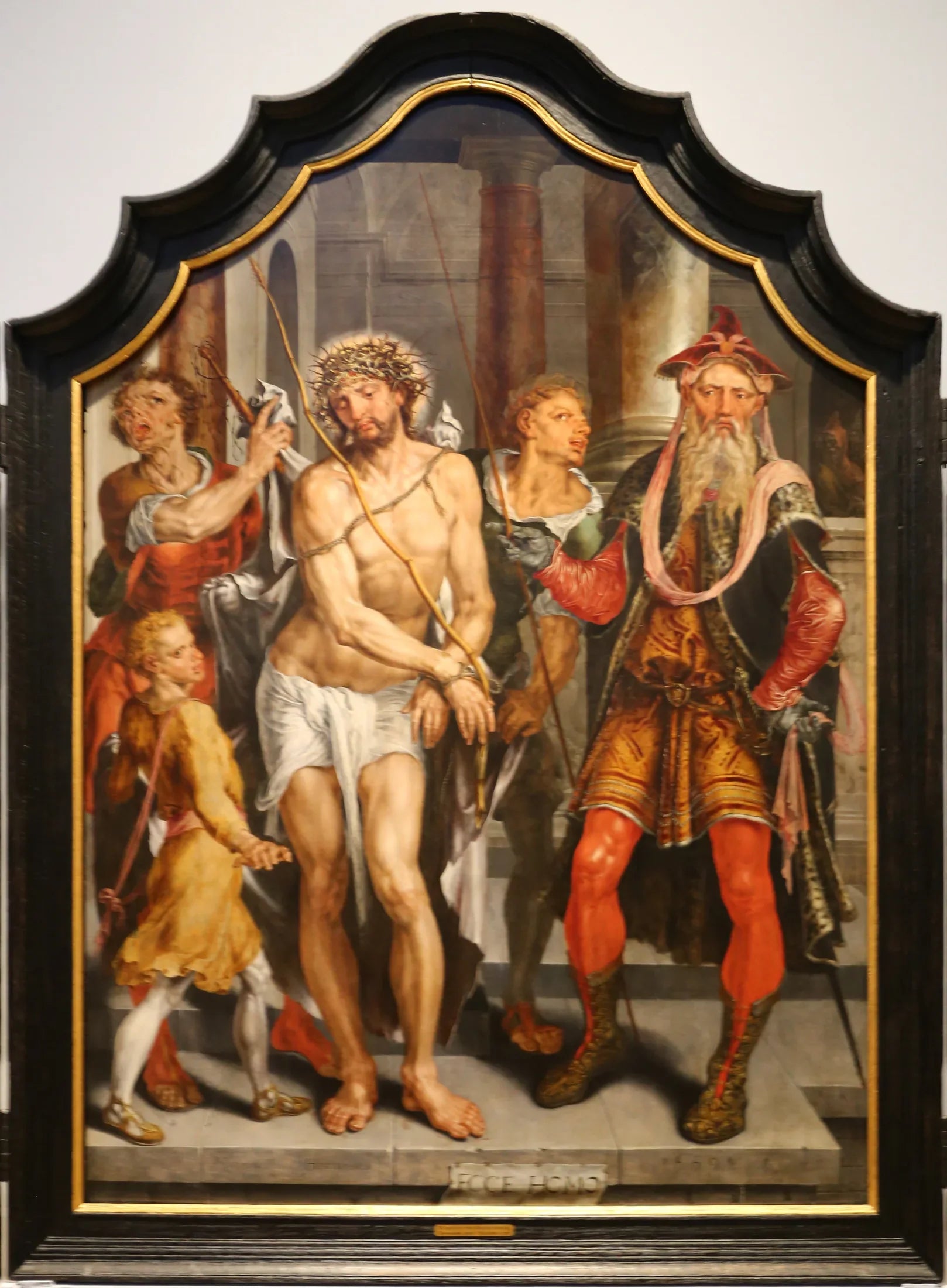 Ecce Homo (panneau central) - Maarten van Heemskerck image 1 reproduction de peinture à l’huile