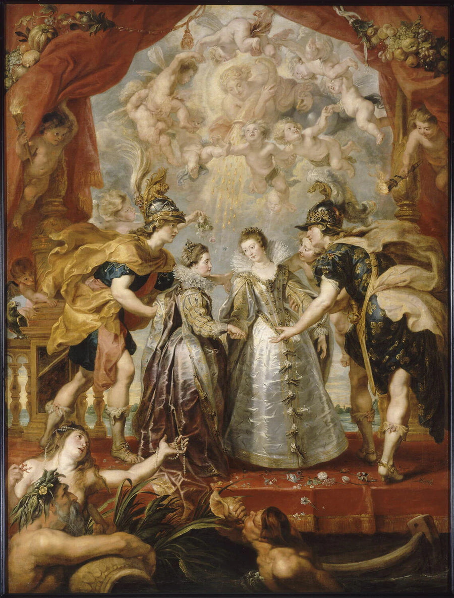 L'Échange des deux princesses de France et d'Espagne sur la Bidassoa à Hendaye, le 9 novembre 1615 - Peter Paul Rubens