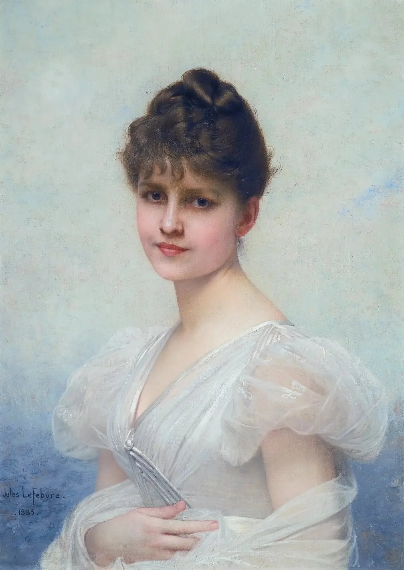 Edith Caroline Warren Miller (1866-1944) - Jules Lefebvre image 1 reproduction réalisée par Alpha Reproduction