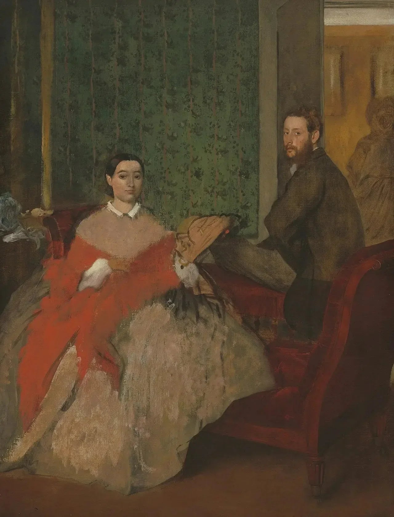 Edmondo et Thérèse Morbilli - Edgar Degas image 1 reproduction de peinture à l’huile