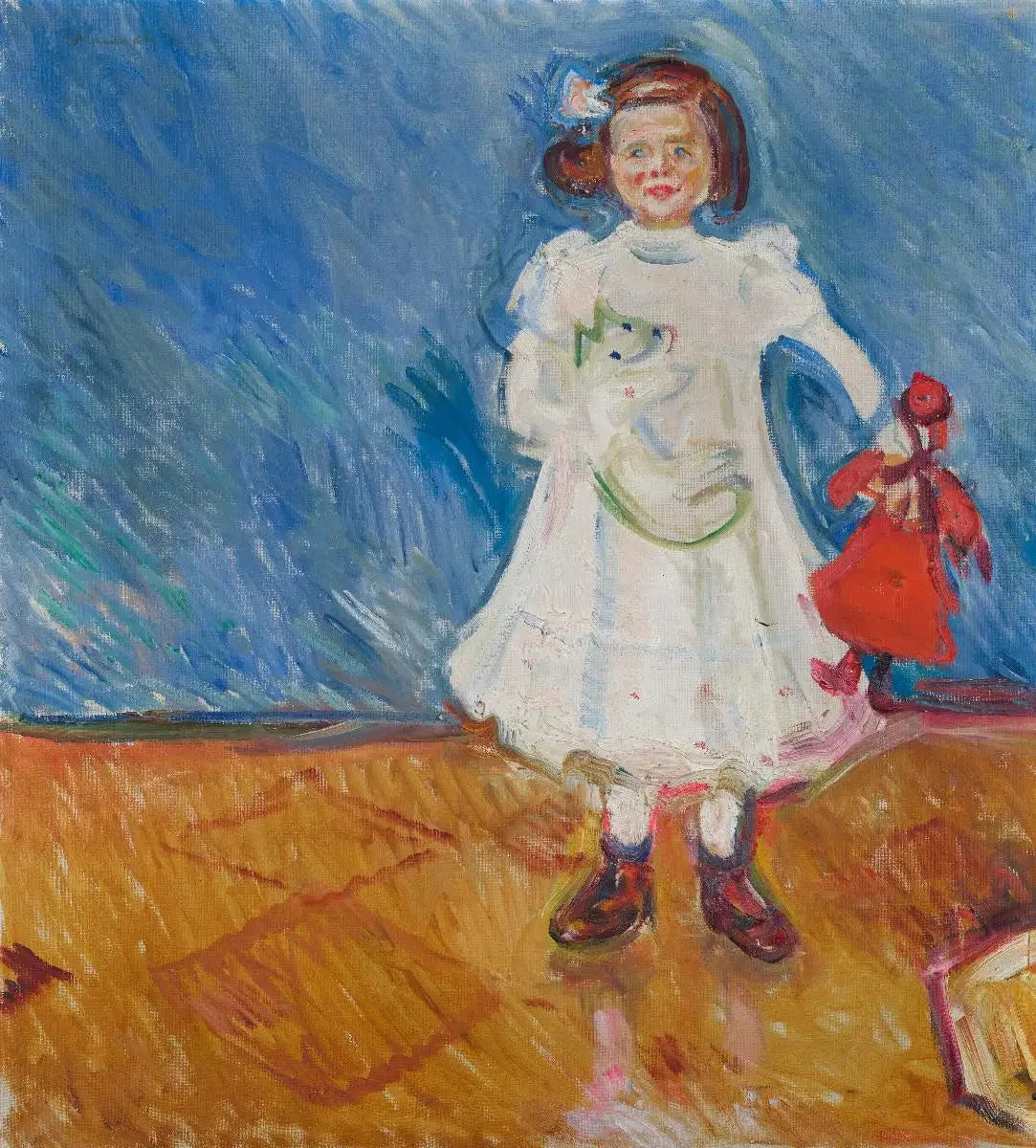 Edmute Esche à la poupée - Edvard Munch image 1 copie de tableau peinte à la main