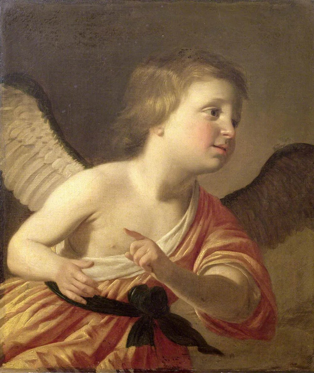 Édouard, prince palatin (1624–1663), lorsqu'il était enfant, en ange - Gerrit van Honthorst image 1 reproduction de peinture à l’huile