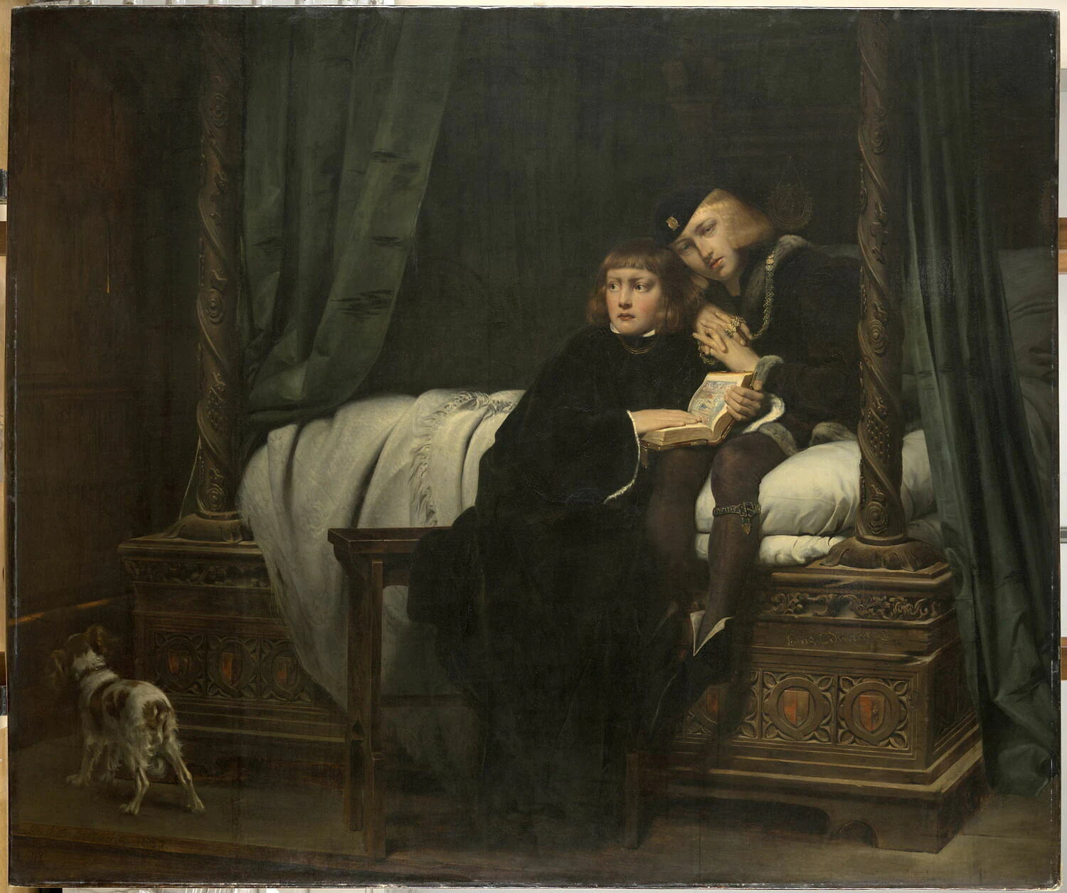 Édouard V, roi mineur d'Angleterre, et Richard, duc d'York, son frère puîné, dit aussi Les enfants d'Édouard - Paul Delaroche