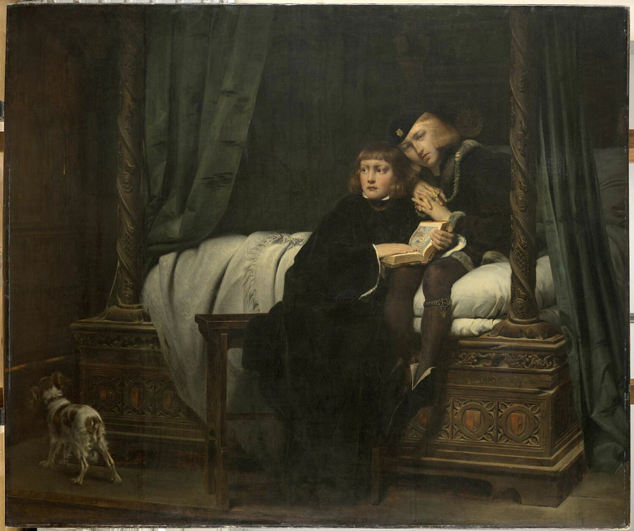 Édouard V, roi mineur d'Angleterre, et Richard, duc d'York, son frère puîné, dit aussi Les enfants d'Édouard - Paul Delaroche
