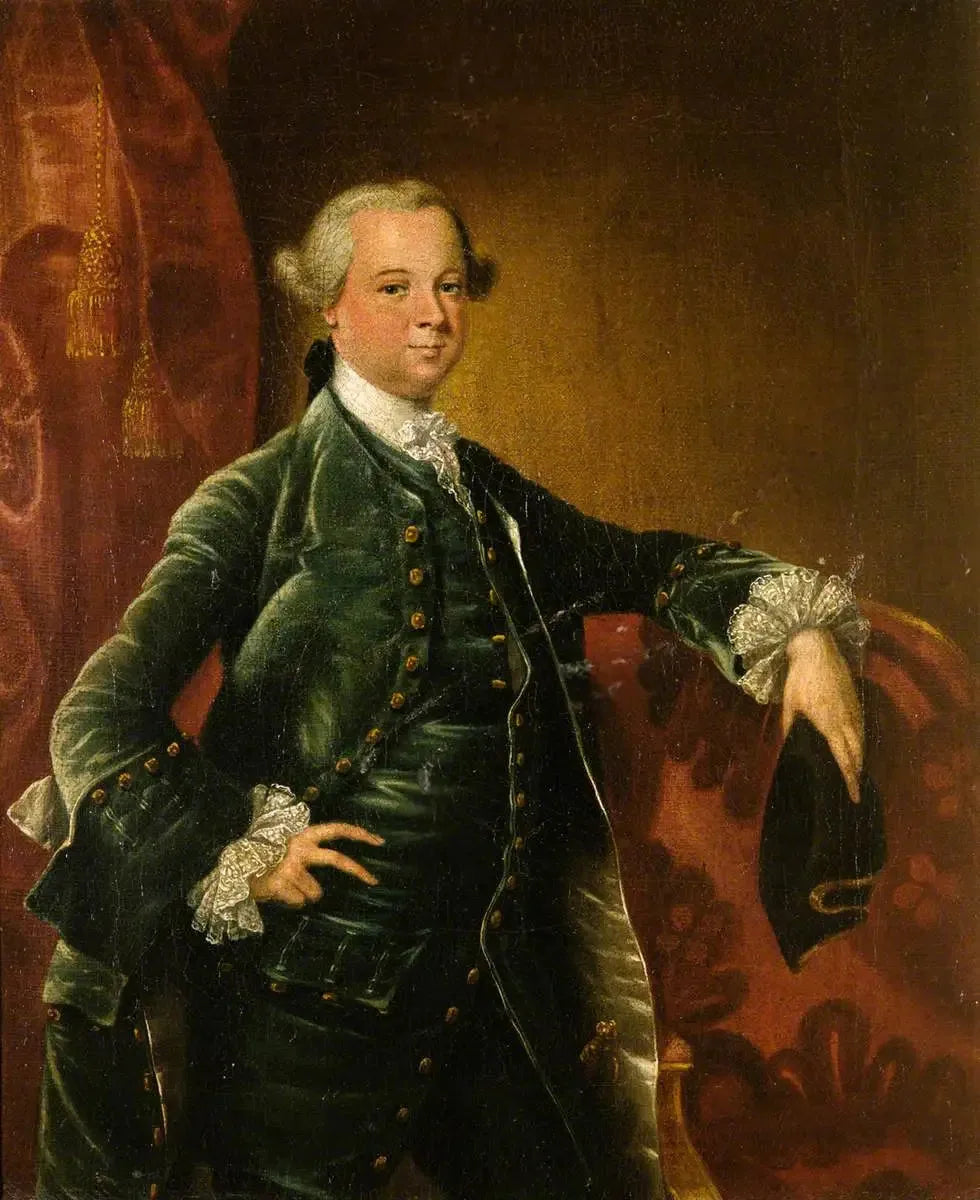 Edward Gibbon (1737–1794) - Joshua Reynolds image 1 copie peinte à la main à l’huile