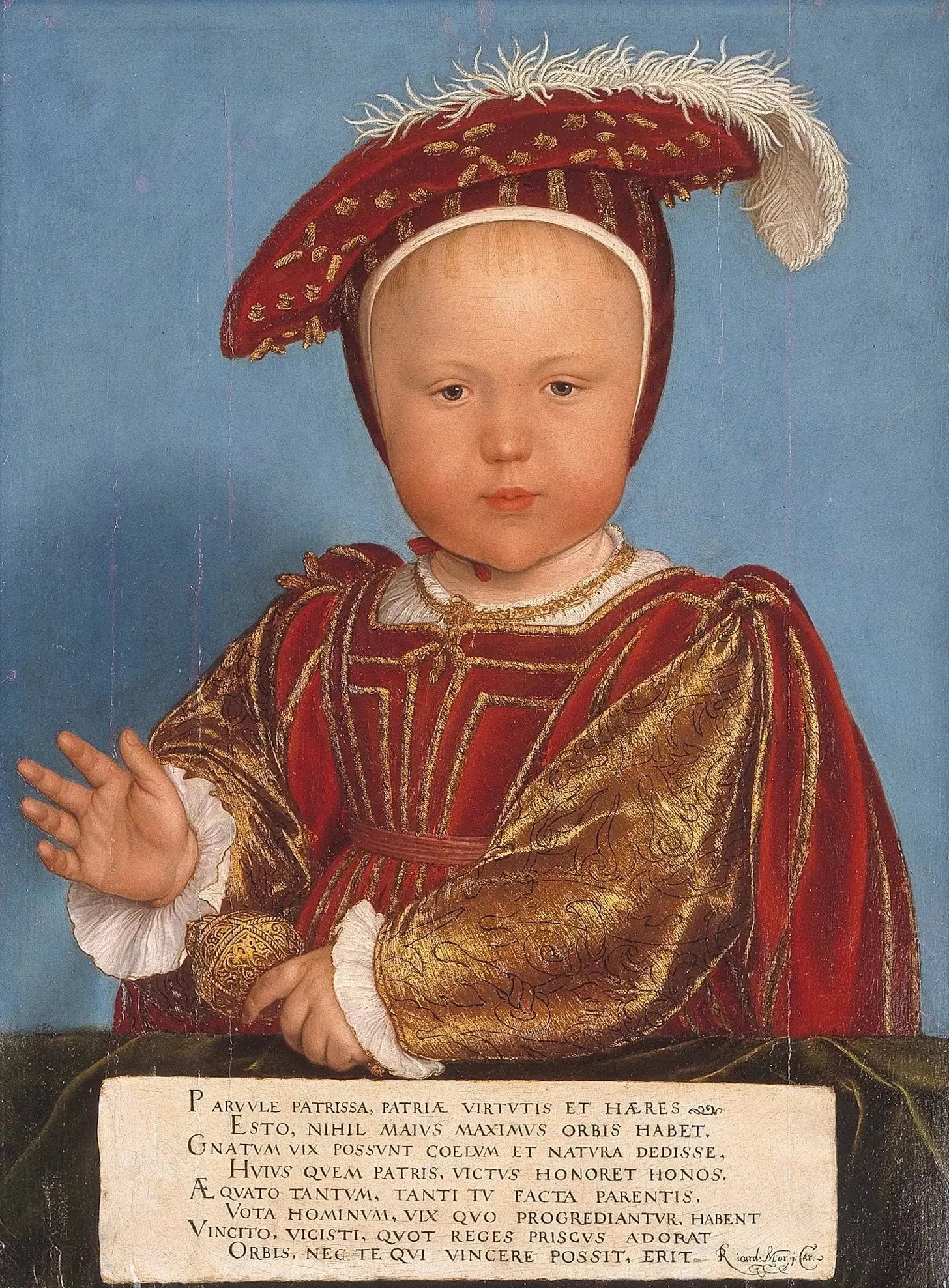 Edward, Prince of Wales, later King Edward VI - Hans Holbein le Jeune image 1 tableau peint à l’huile sur toile