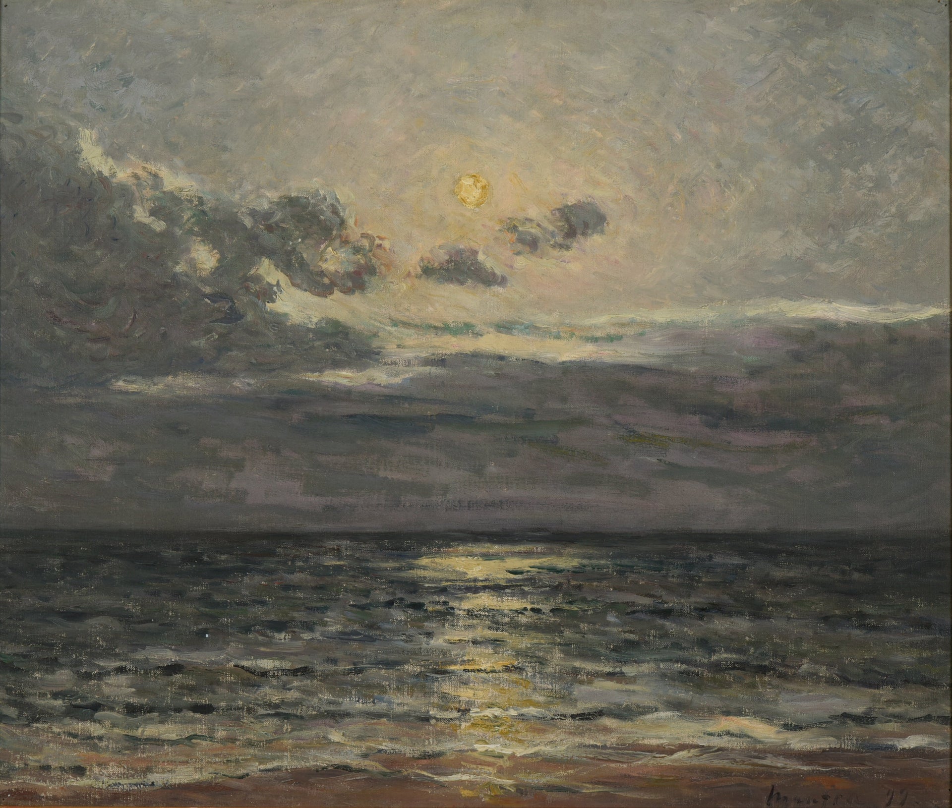Effet de lune - Maxime Maufra image 1 copie peinte à la main à l’huile