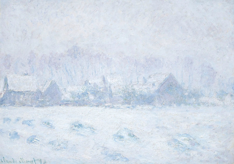 Effet de neige à Giverny - Claude Monet