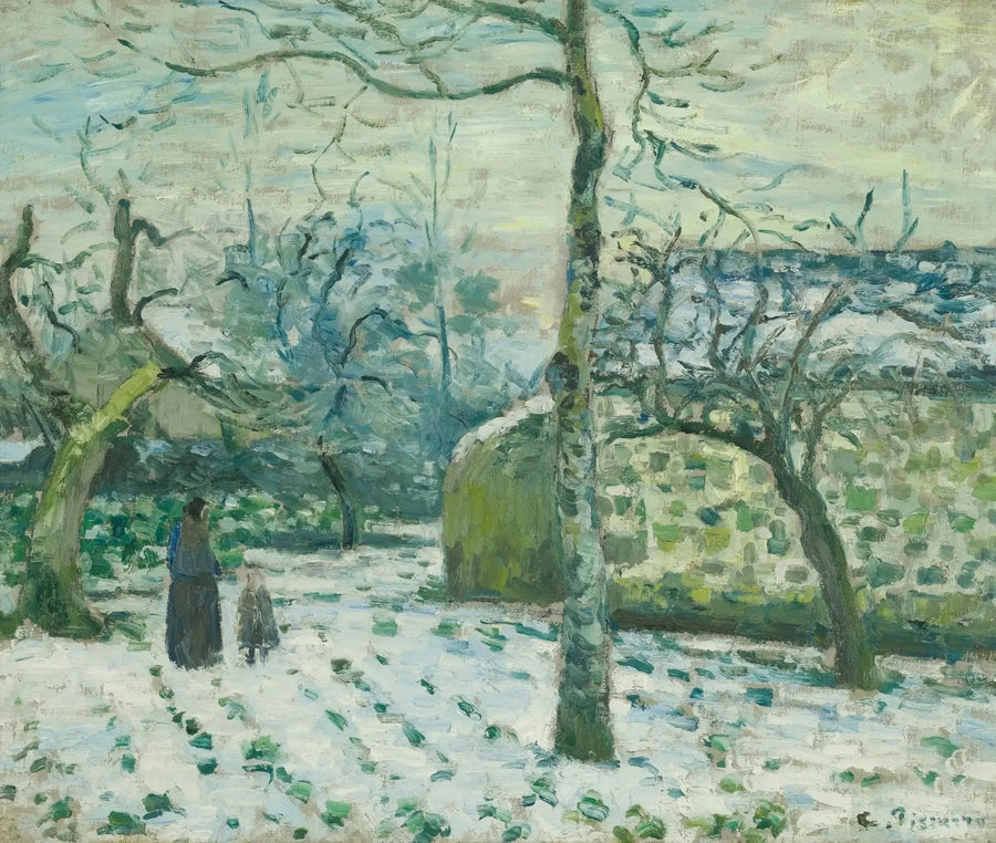 Effet de neige à Montfoucault - Camille Pissarro