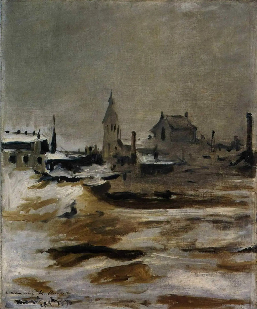 Effet de neige à Petit-Montrouge - Édouard Manet