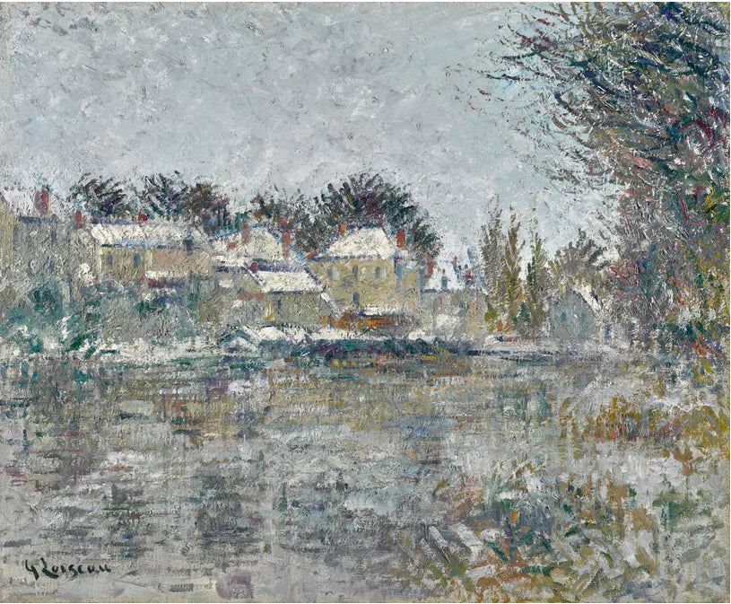Effet de neige - Gustave Loiseau image 1 copie peinte à la main à l’huile