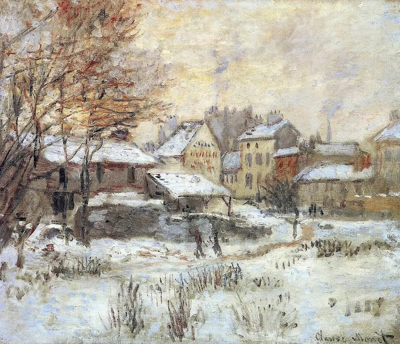 Effet de neige, soleil couchant - Claude Monet