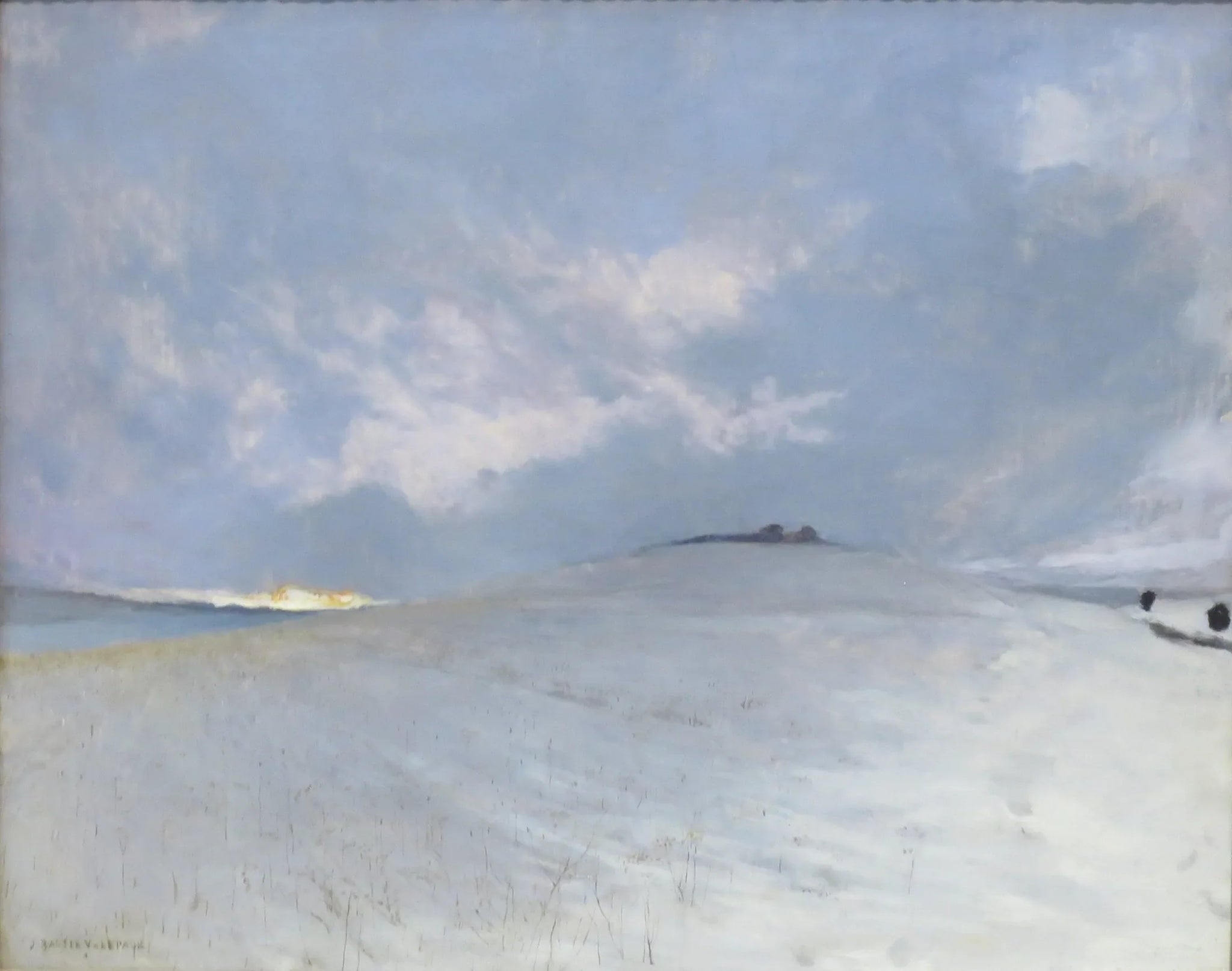 Effet neige, Damvillers - Jules Bastien-Lepage image 1 copie peinte à la main à l’huile