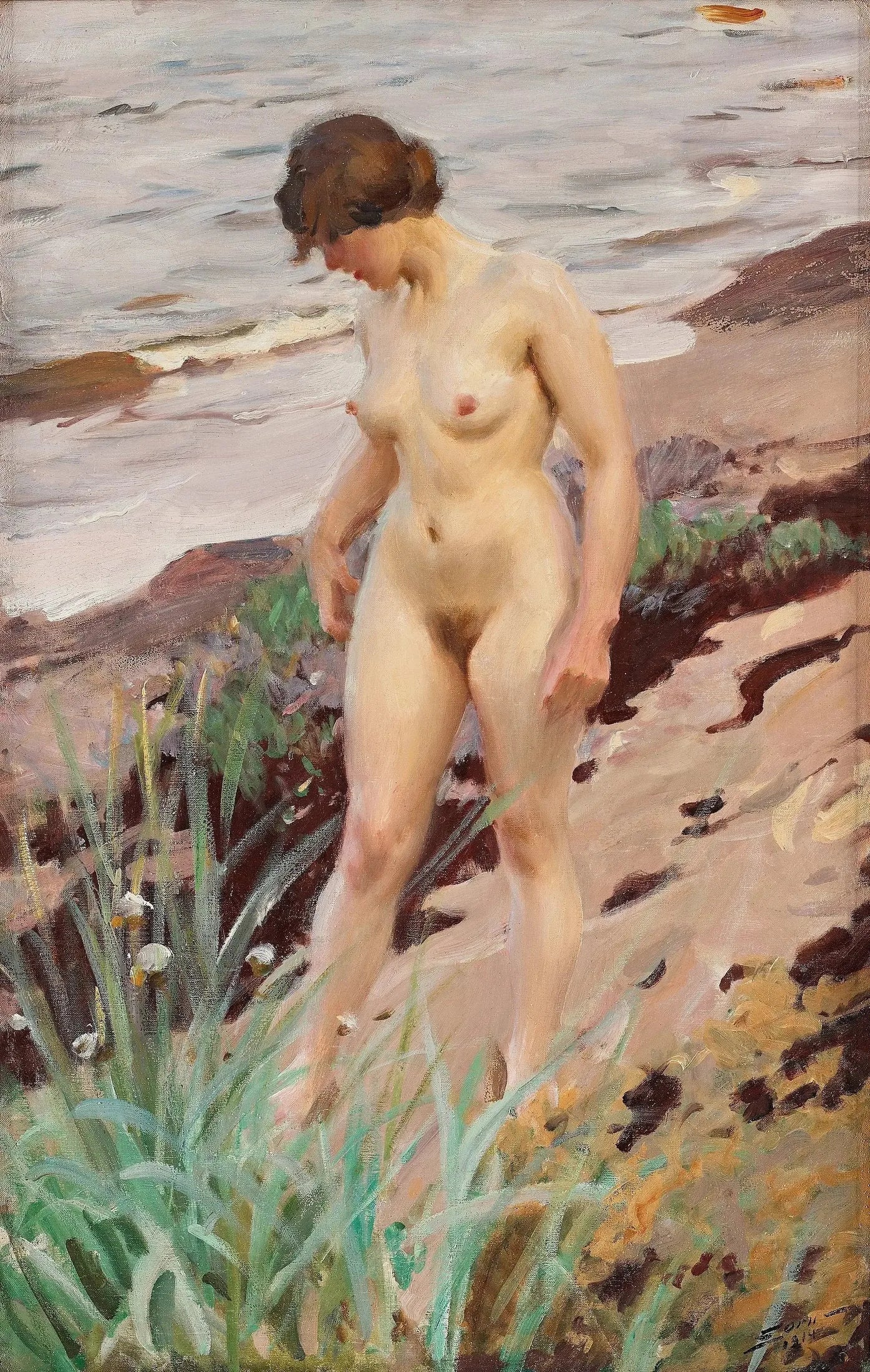 Effet Sandhamn - Anders Zorn image 1 copie de tableau peinte à la main