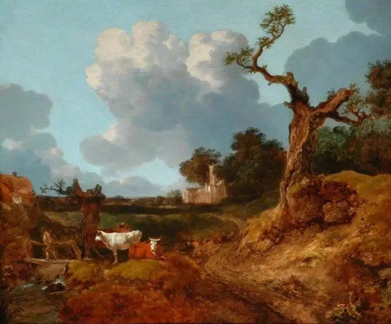Église d'Elmsett, Suffolk - Thomas Gainsborough image 1 copie de tableau peinte à la main