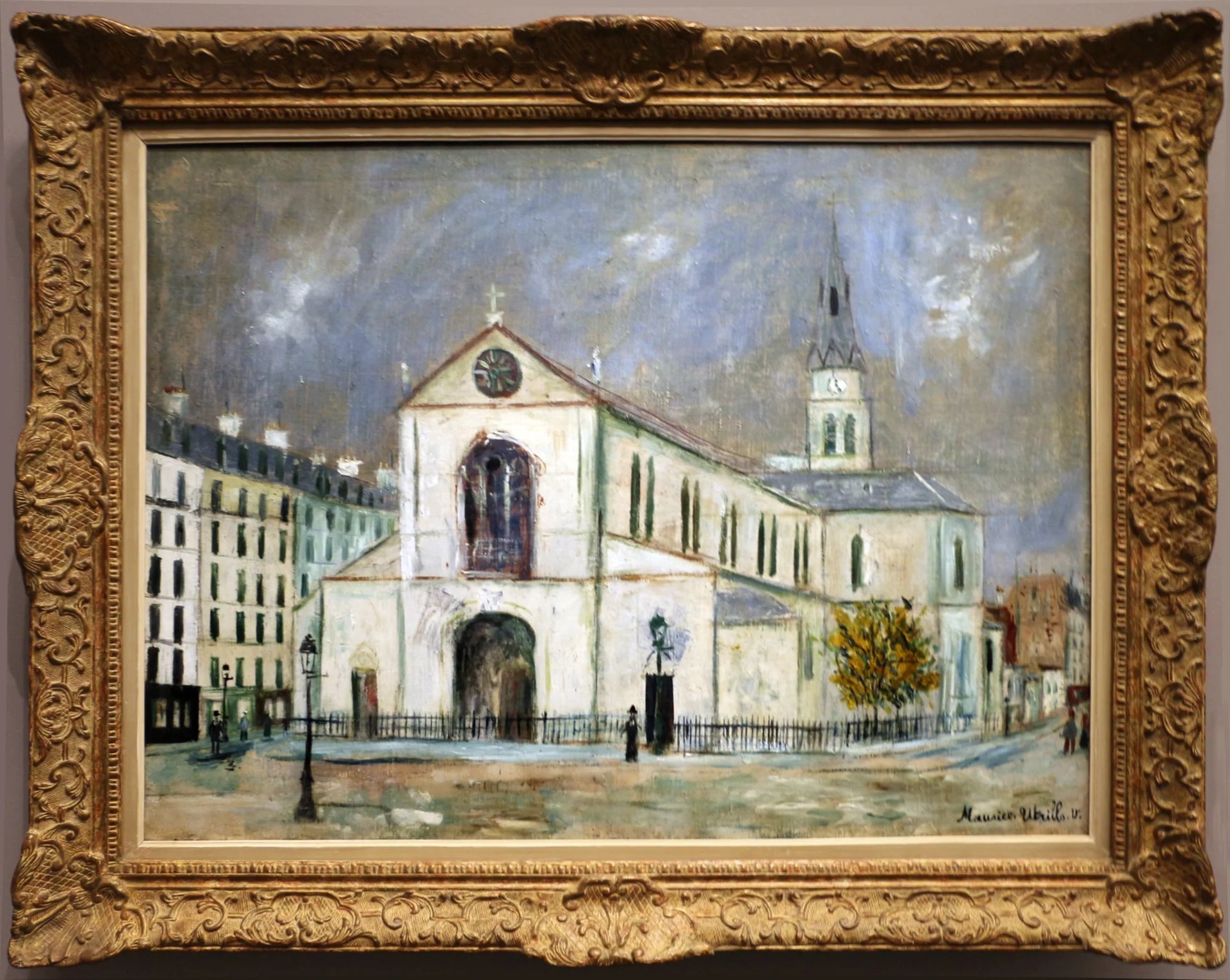 Église de Clignancourt - Maurice Utrillo image 1 copie peinte à la main à l’huile