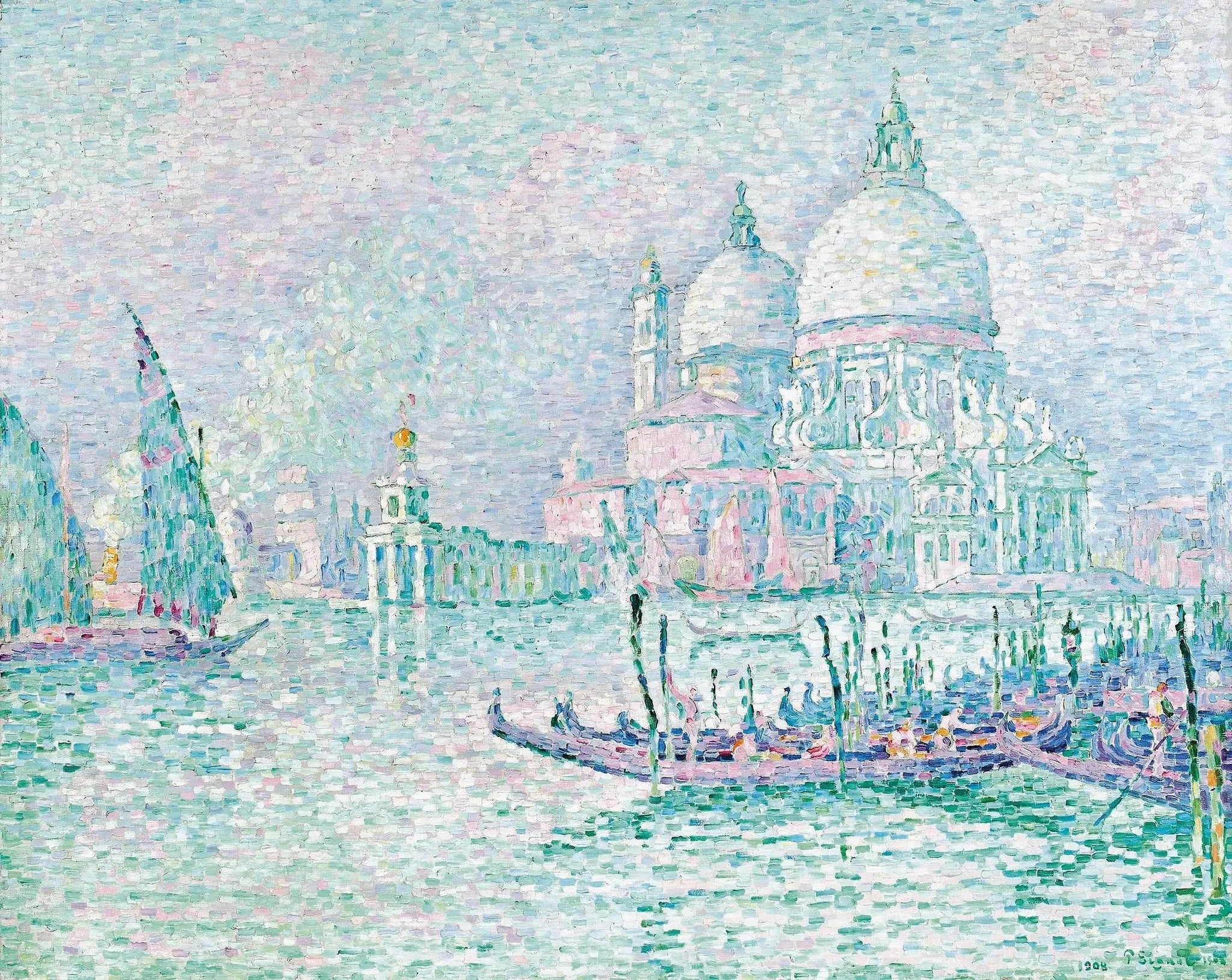 Église de la Salute, Venise - Paul Signac image 1 reproduction artisanale de tableau