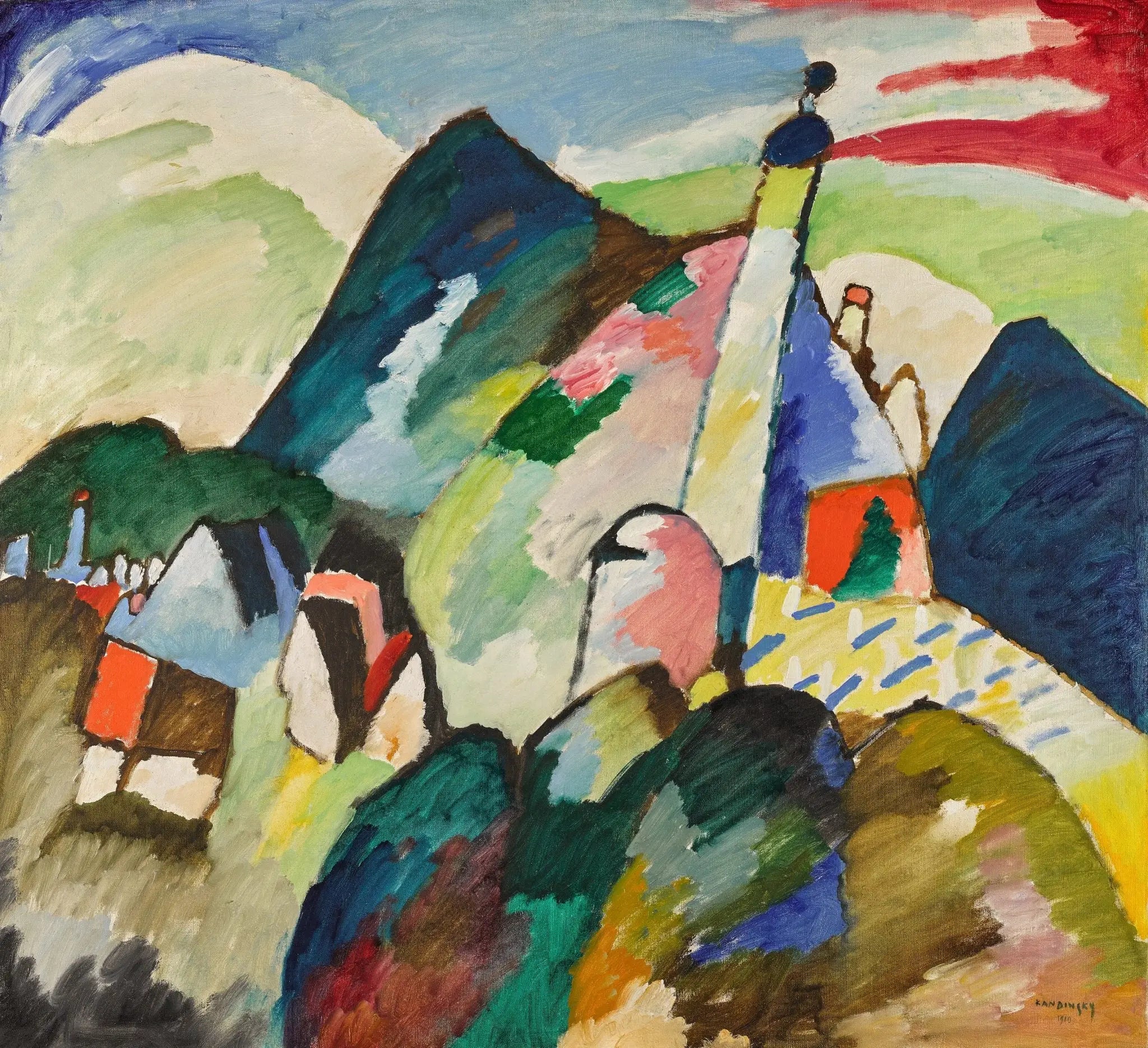 Église de Murnau - Vassily Kandinsky image 1 reproduction artisanale de tableau