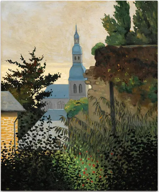 ÉGLISE SAINT-SAUVEUR À DINAN - Félix Vallotton image 1 reproduction de peinture à l’huile