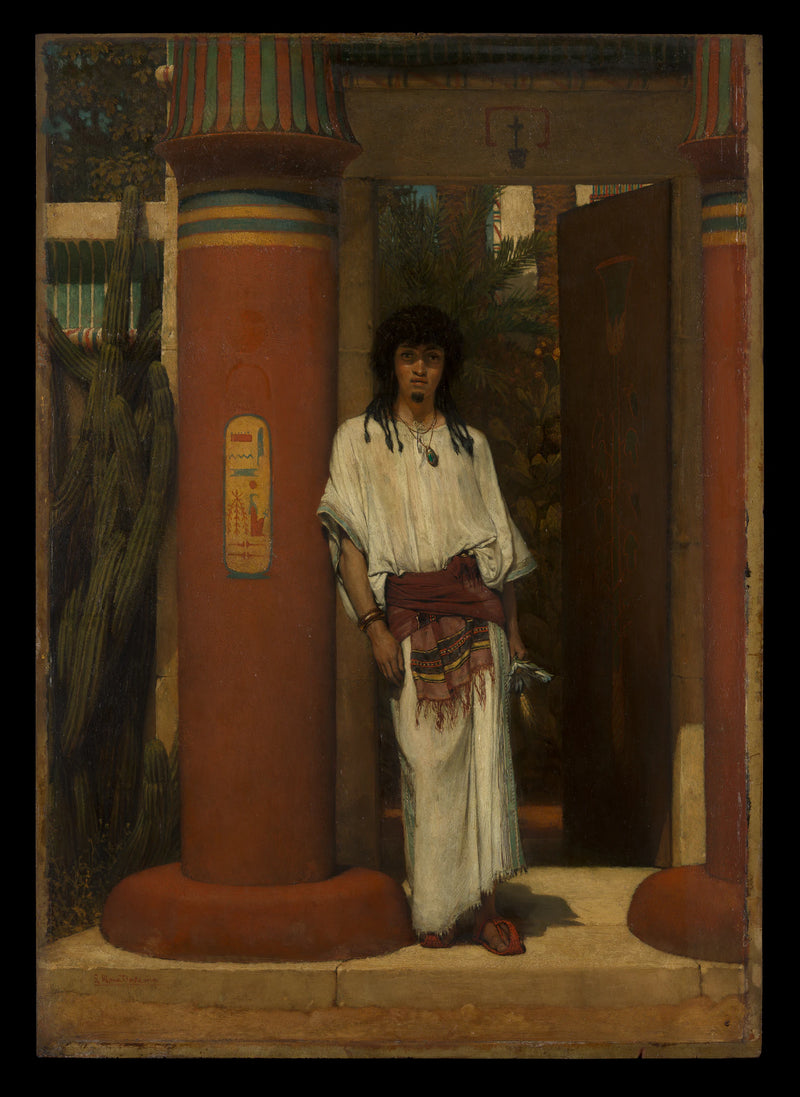 Un Égyptien dans l'embrasure d'une porte - Sir Lawrence Alma-Tadema