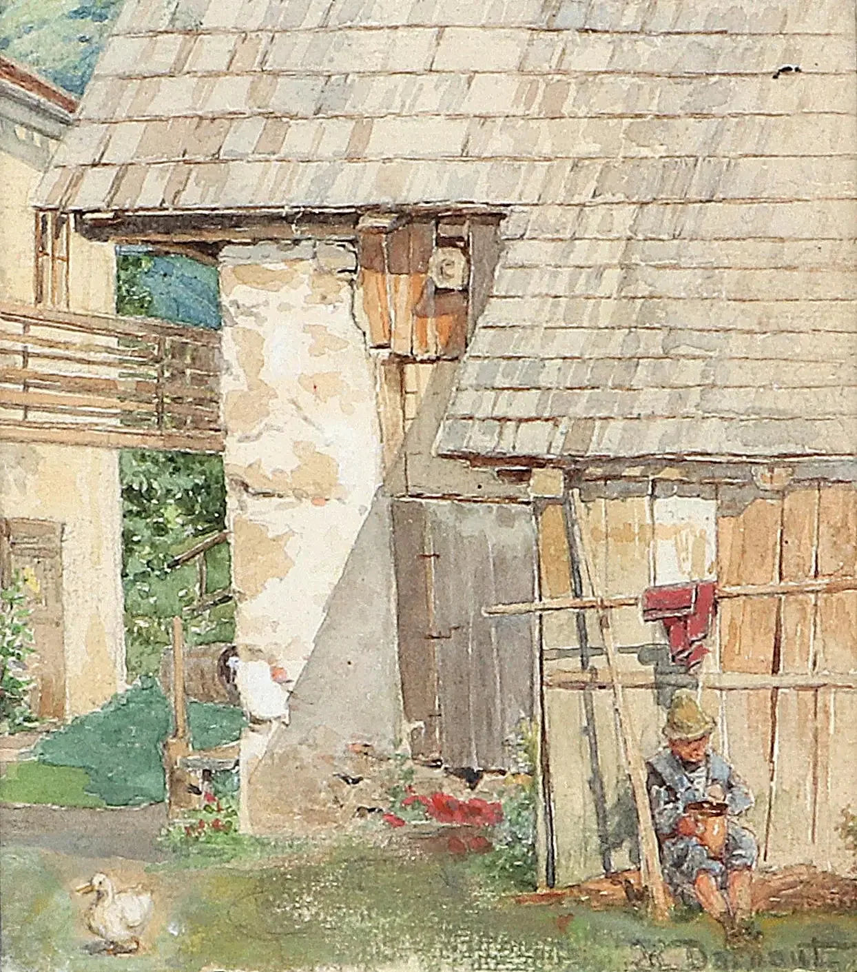 Ein Bauer - Hugo Darnaut image 1 reproduction d’œuvre d’art à l’huile