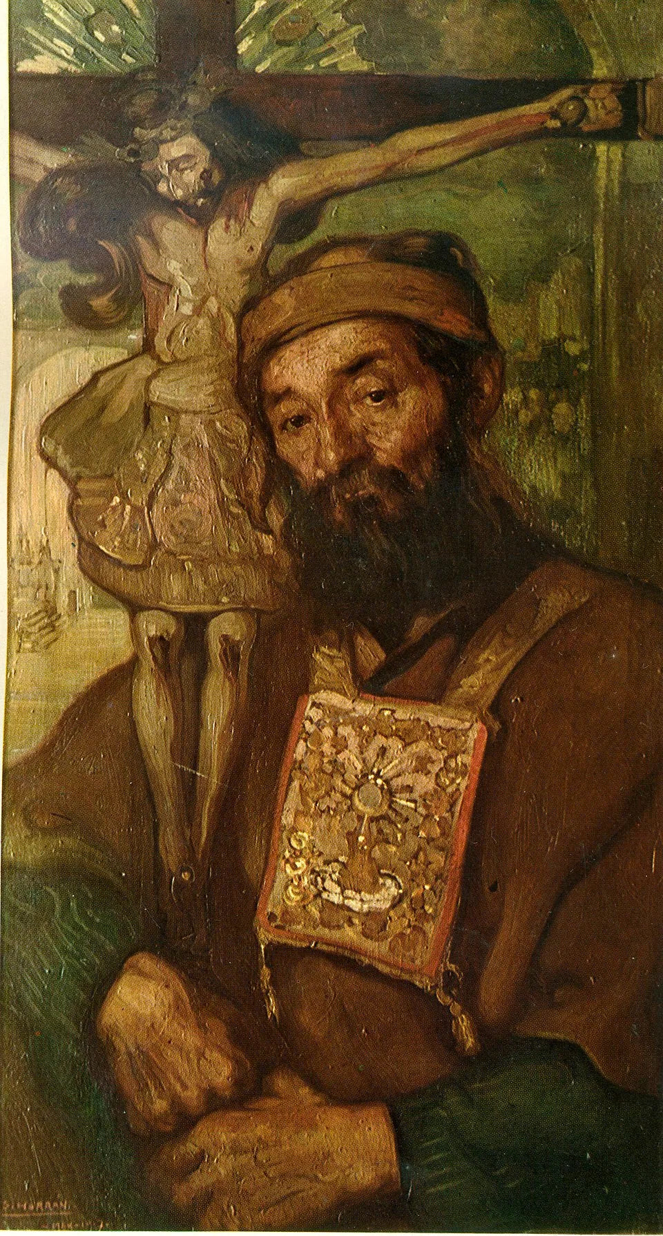 El cofrade de San Miguel - Saturnino Herrán Guinchard image 1 reproduction artisanale de tableau