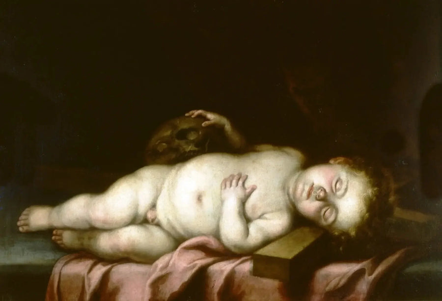 El Niño Jesús dormido sobre la cruz - Bartolomé Esteban Murillo