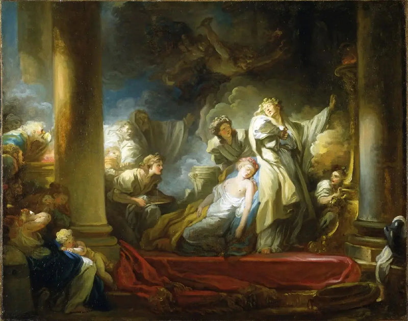 El sacrificio de Caliroe - Jean-Honoré Fragonard
