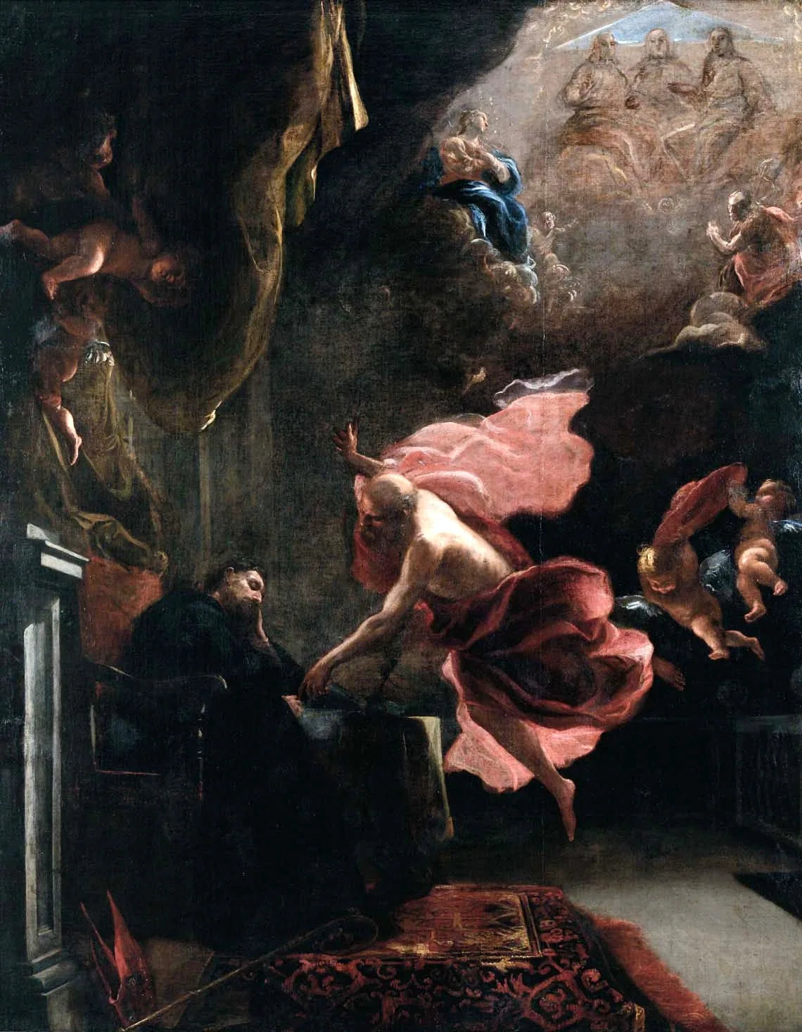 El sueño de San Agustín - Claudio Coello image 1 copie de tableau peinte à la main