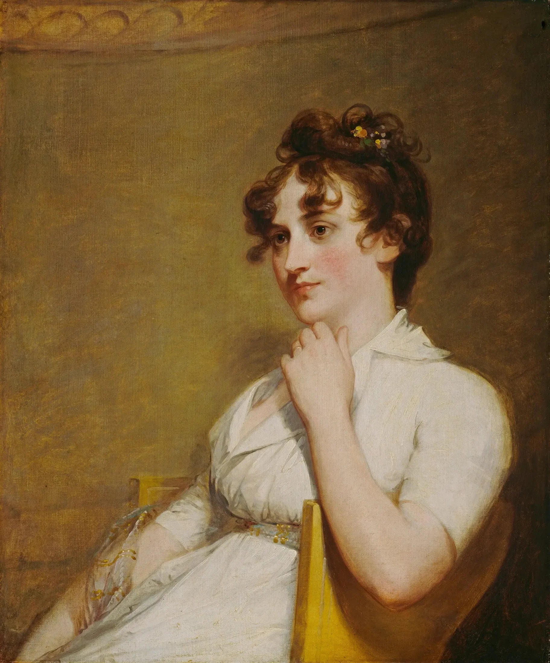 Eleanor Parke Custis Lewis (Mme Lawrence Lewis) - Gilbert Stuart image 1 reproduction de peinture à l’huile