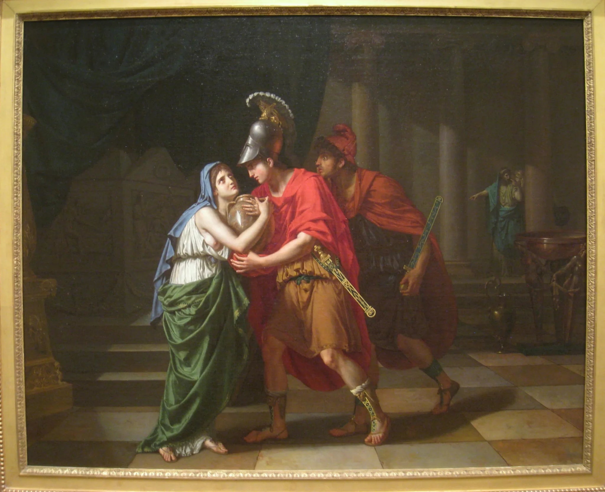 Électre recevant les cendres de son frère, Oreste - Jean-Baptiste Wicar image 1 copie peinte à la main à l’huile