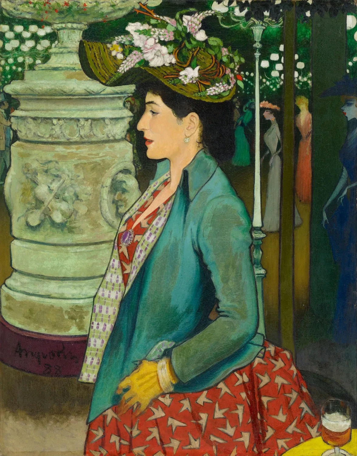 Élégante à l'Élysée Montmartre - Louis Anquetin image 1 tableau peint à l’huile sur toile