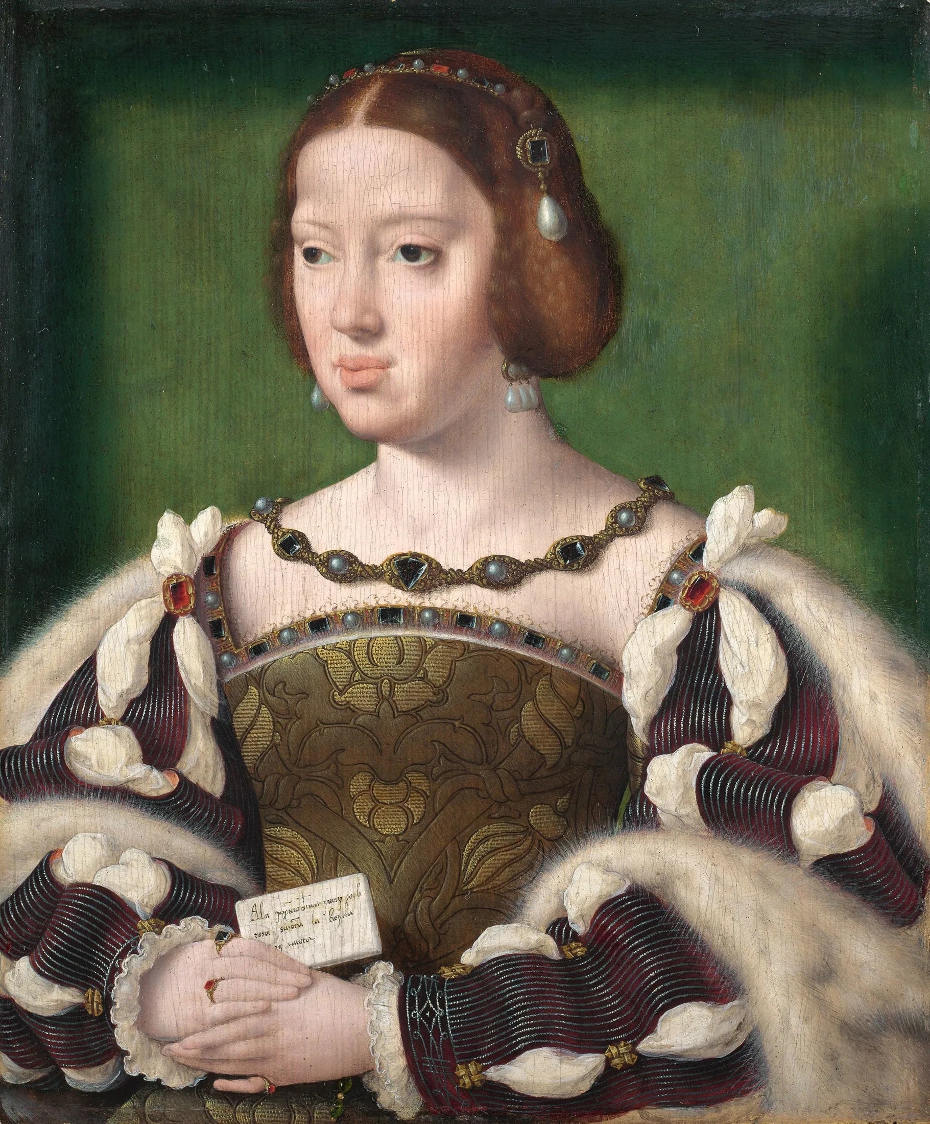 Éléonore d’Autriche - Joos van Cleve image 1 copie peinte à la main à l’huile