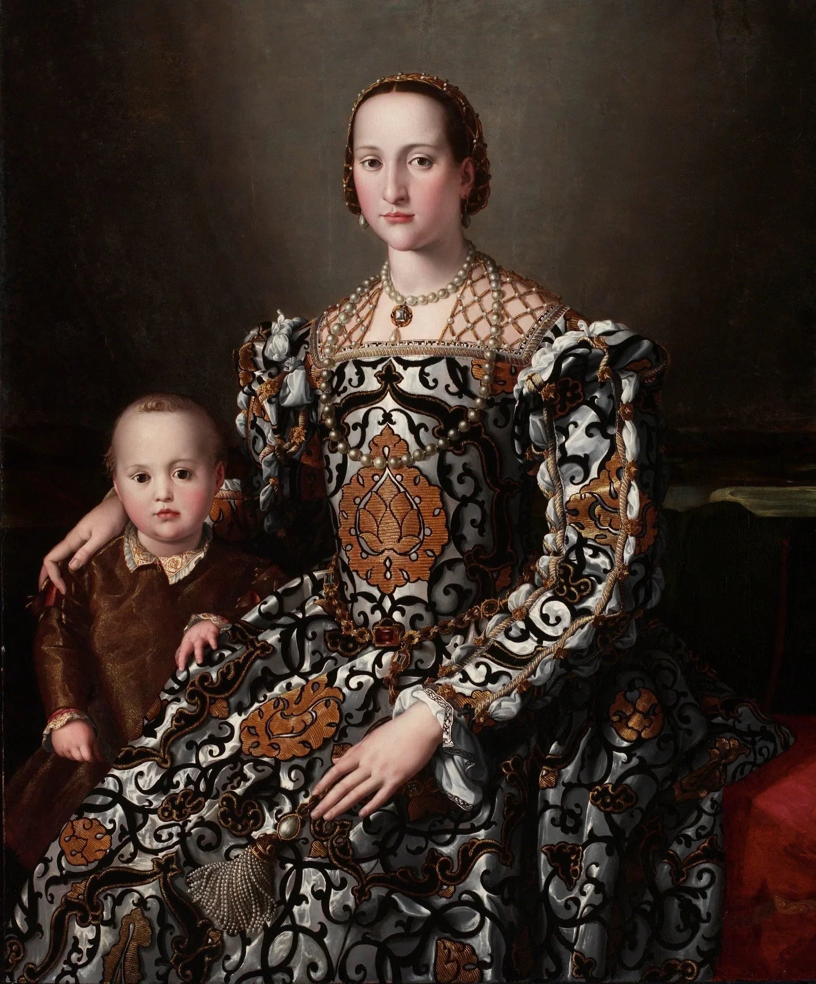 Éléonore de Tolède et son fils - Bronzino image 1 reproduction artisanale de tableau