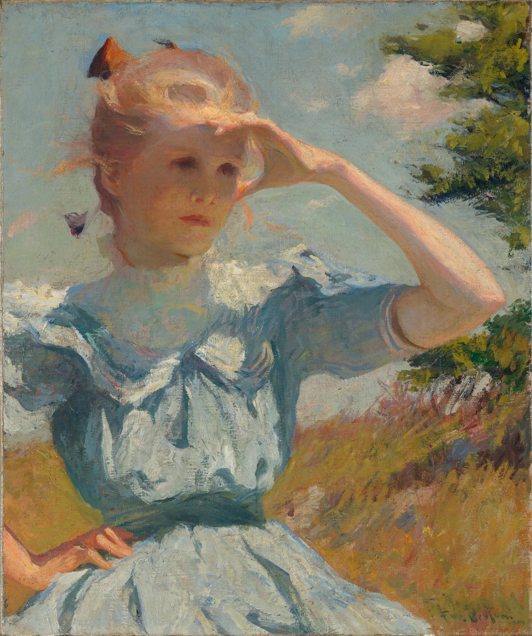 Éléonore - Frank Weston Benson image 1 copie de tableau peinte à la main