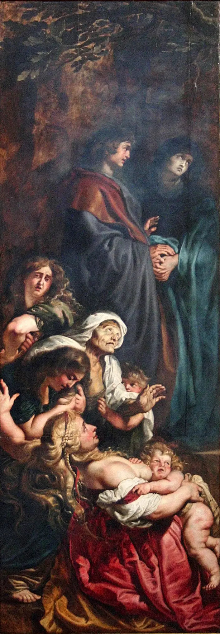 Élévation de la Croix (panneau de gauche) - Peter Paul Rubens image 1 copie peinte à la main à l’huile