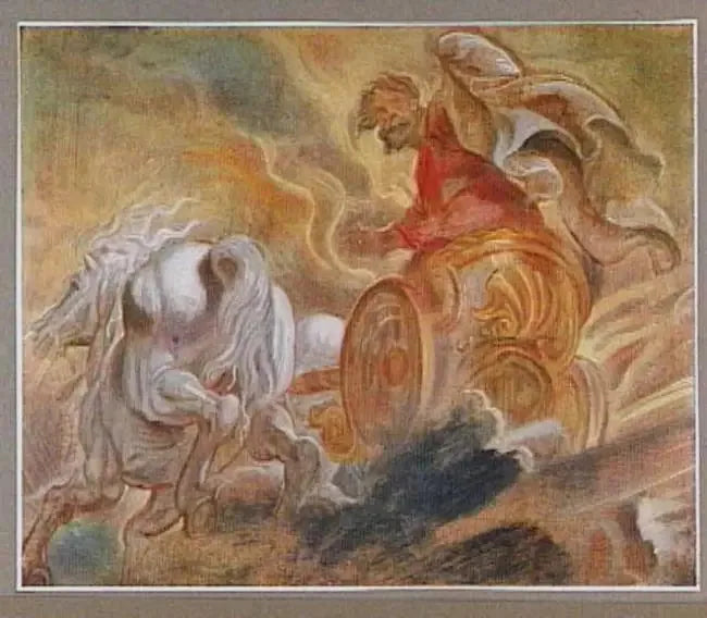 Élie est emporté au ciel dans un char - Peter Paul Rubens image 1 copie peinte à la main à l’huile