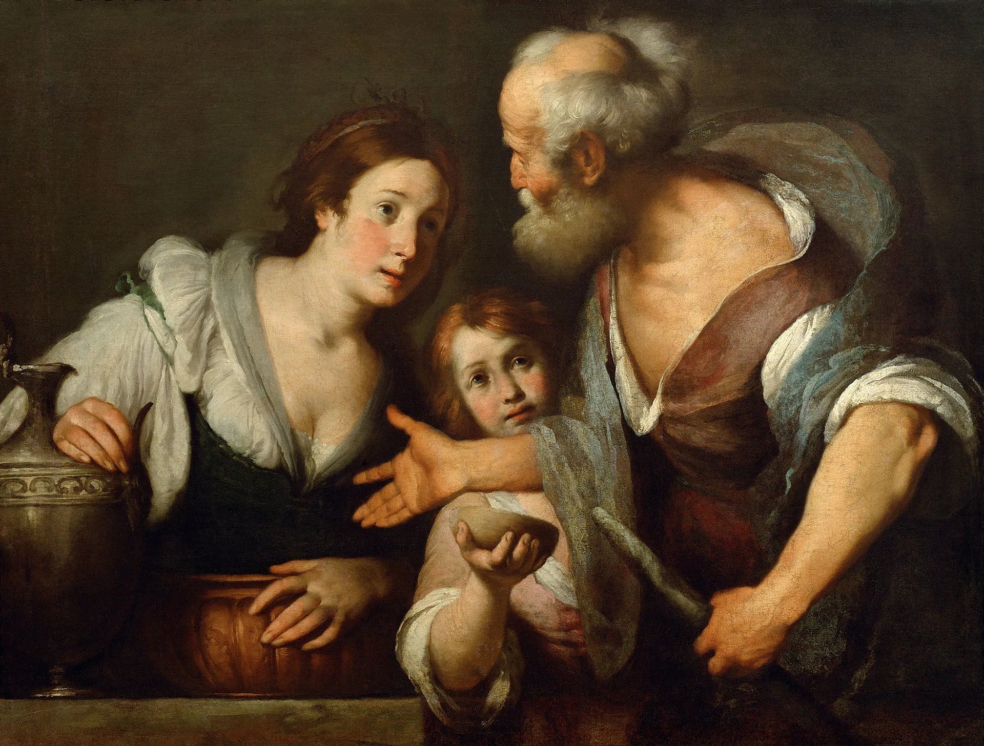 Élie et la veuve de Serepta - Bernardo Strozzi image 1 tableau peint à l’huile sur toile
