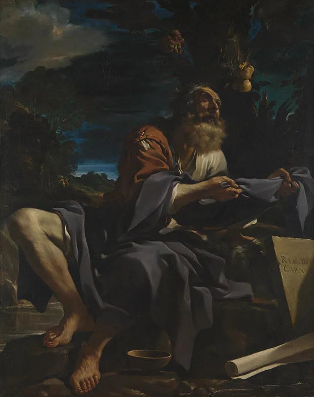 Élie nourri par les corbeaux - Guercino image 1 copie peinte à la main à l’huile