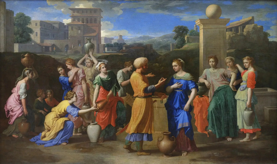 Éliézer et Rebecca - Nicolas Poussin