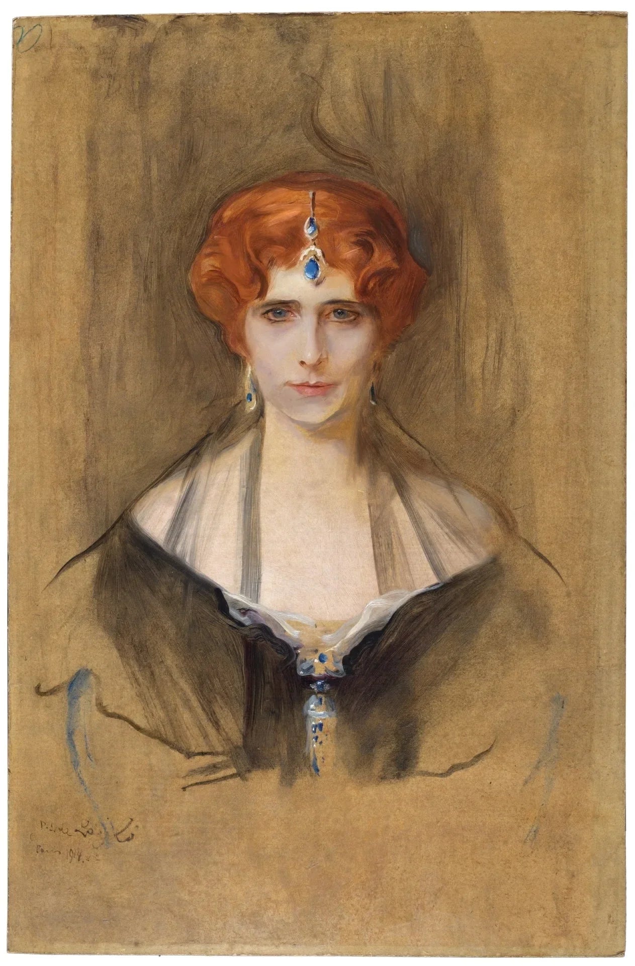 Elinor Glyn - Philip de László image 1 reproduction artisanale de tableau