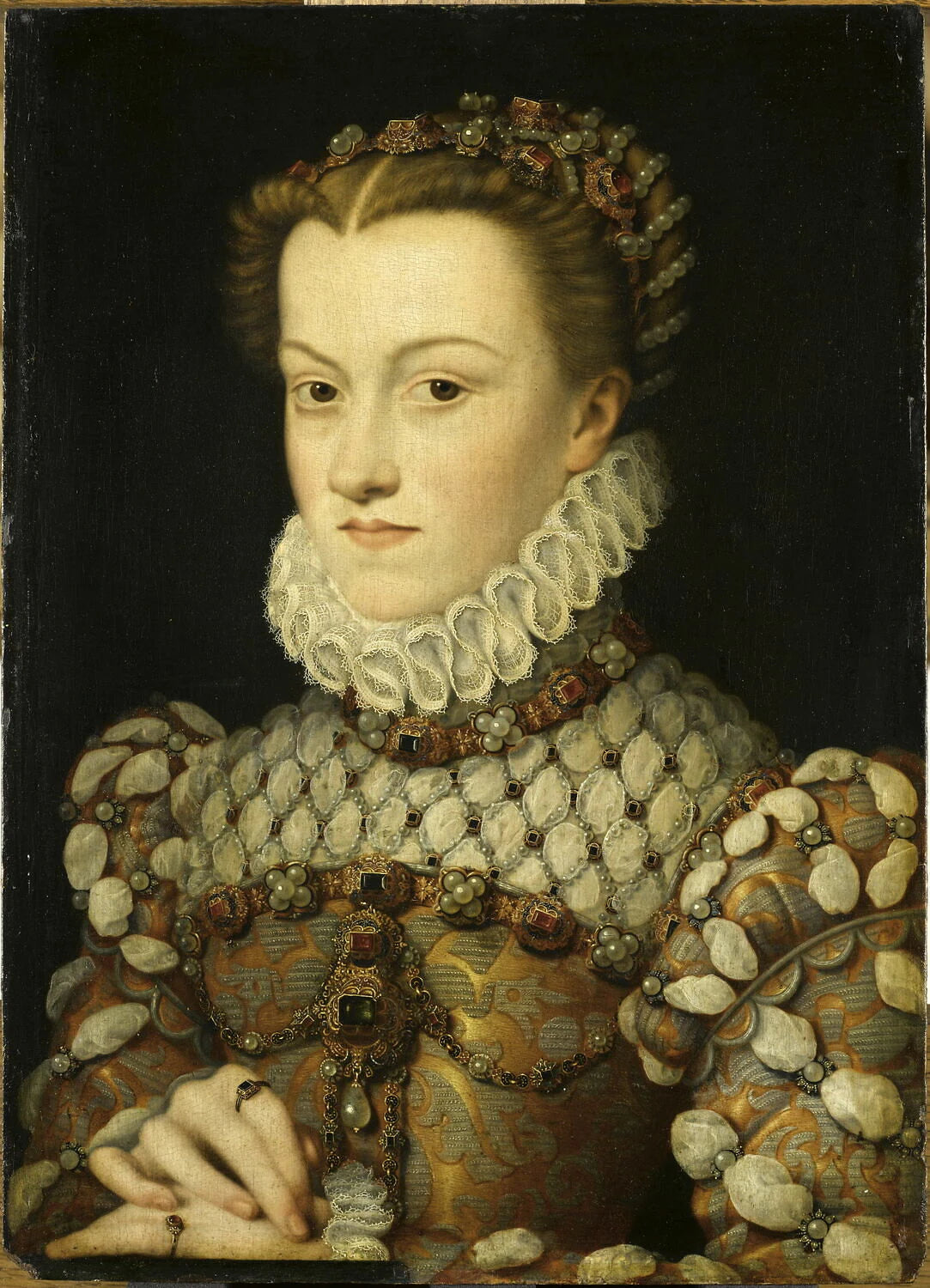 Élisabeth d'Autriche (1554-1592), reine de France, femme de Charles IX - François Clouet