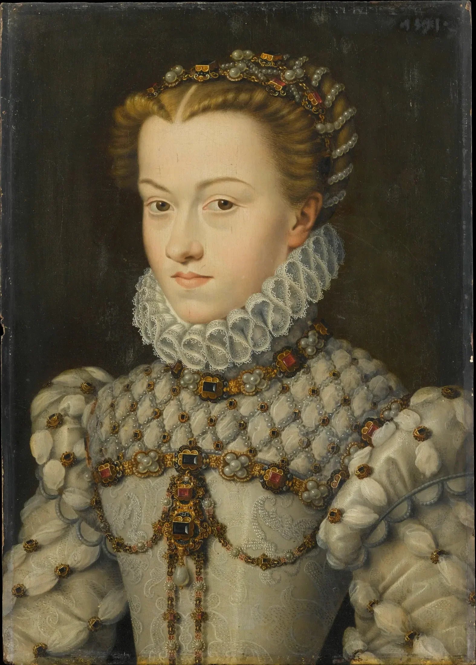 Élisabeth d'Autriche - François Clouet image 1 copie peinte à la main à l’huile