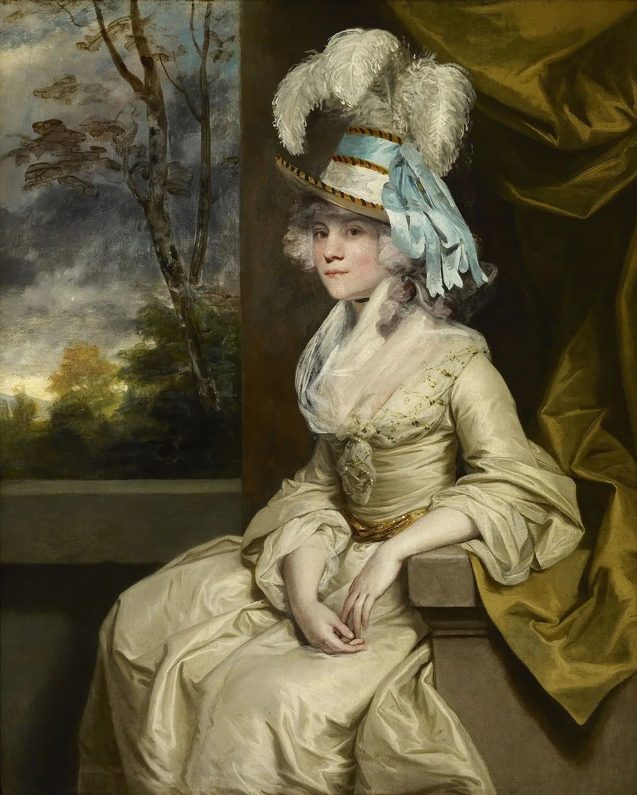 Élisabeth, Lady Taylor - Joshua Reynolds image 1 copie de tableau peinte à la main