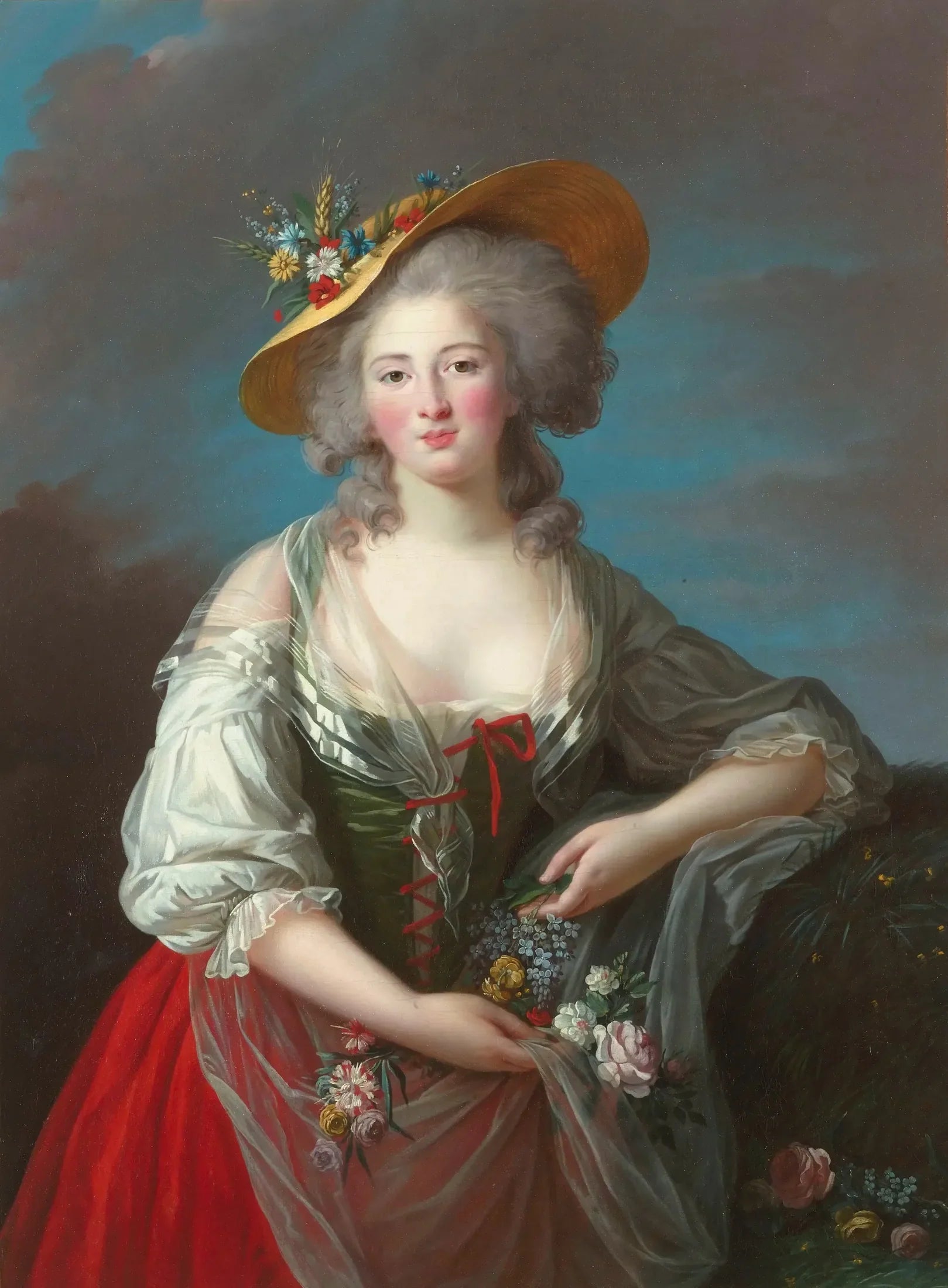 Elisabeth-Philippe-Marie-Hélène de France, dite Madame Elisabeth - Élisabeth Vigée Le Brun image 1 reproduction d’œuvre d’art à l’huile