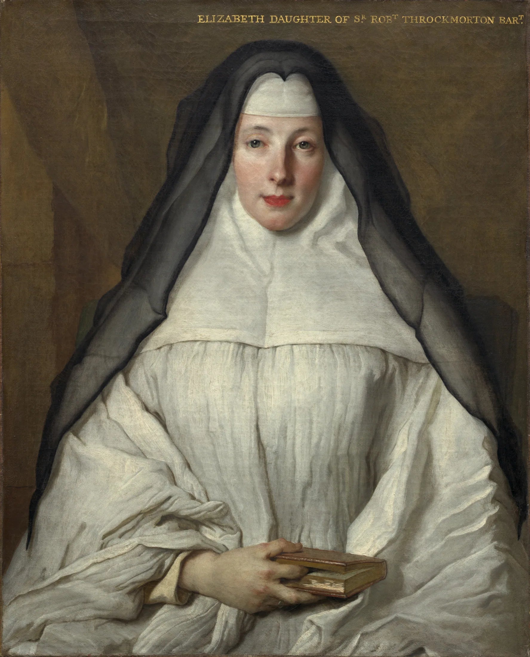 Élisabeth Throckmorton, chanoinesse de l'Ordre des Dames Augustines Anglaises - Nicolas de Largillière image 1 reproduction artisanale de tableau