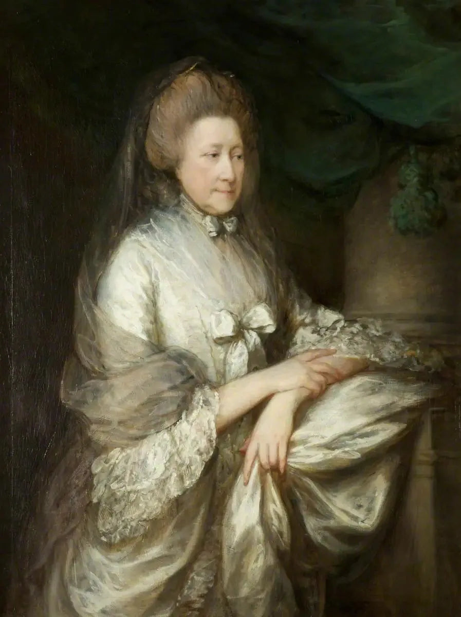 Élisabeth, vicomtesse de Folkestone (1711–1782) - Thomas Gainsborough image 1 copie de tableau peinte à la main
