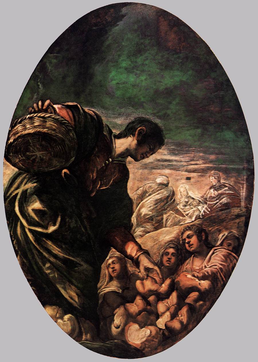 Élisée multipliant les douleurs - Jacopo Tintoretto image 1 reproduction artisanale de tableau