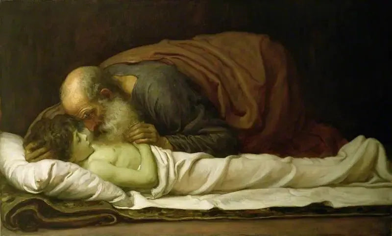 Élisée ressuscite le fils de la Sunamite - Frederic Leighton image 1 reproduction artisanale de tableau