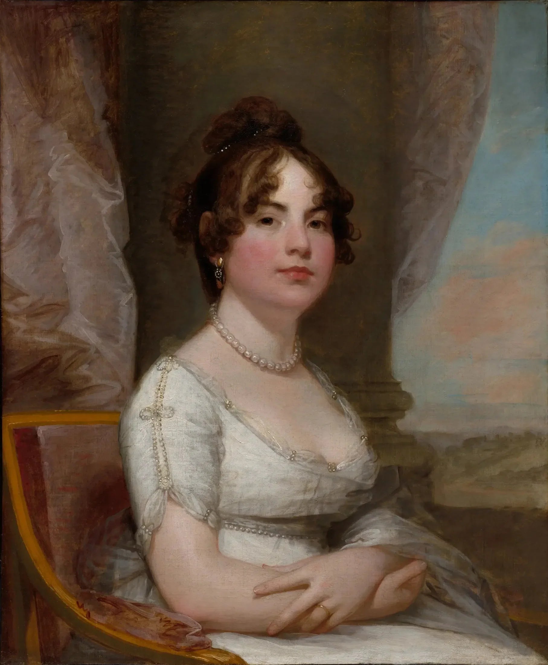 Elizabeth Beltzhoover Mason - Gilbert Stuart image 1 reproduction artisanale de tableau